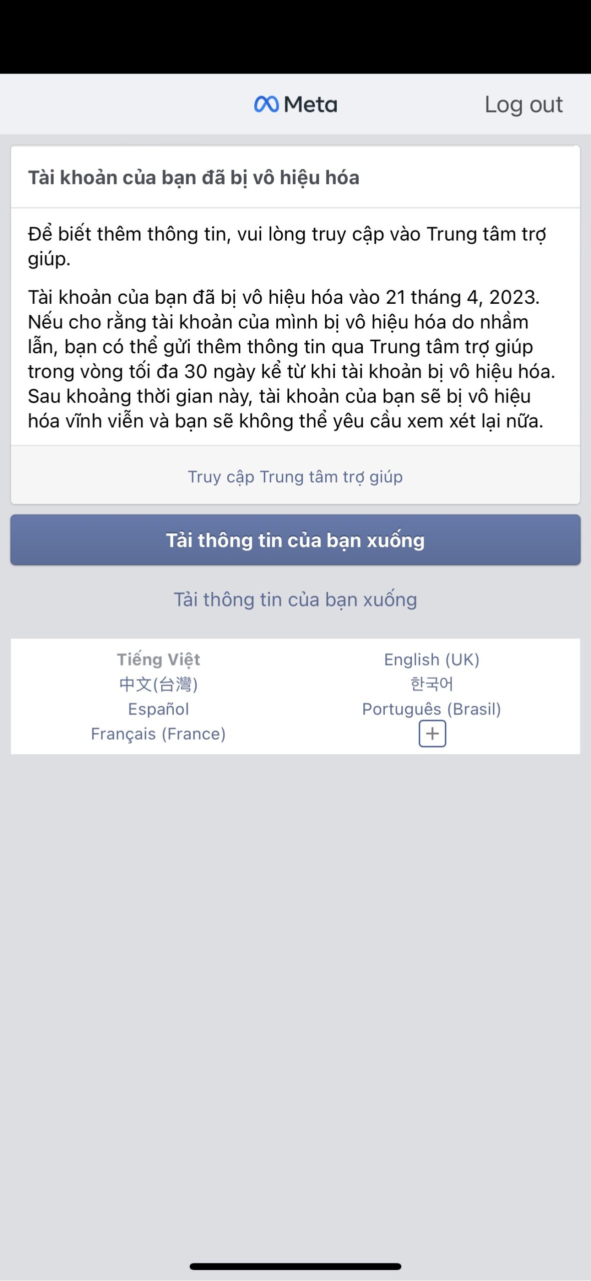 Mở khoá tài khoản Facebook vi phạm bản quyền thương hiệu