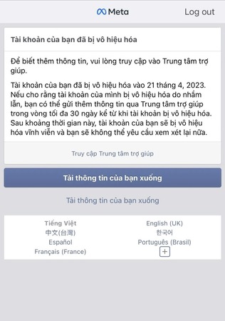 Mở khoá tài khoản Facebook vi phạm bản quyền thương hiệu