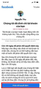 Cách mở khoá Facebook vi phạm tiêu chuẩn cộng đồng 180 ngày