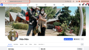 Lấy Link Facebook cá nhân của người muốn lấy ID.