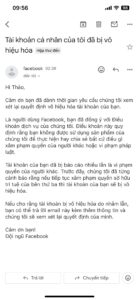 Thông báo qua email