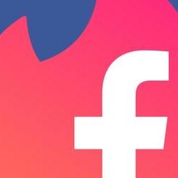 Biểu tượng kết hợp giữa logo Facebook và Tinder.