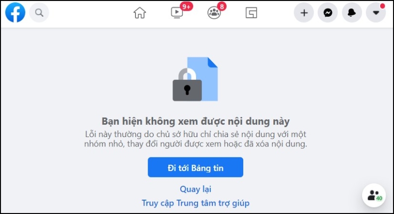 Người dùng bị chặn bất thường