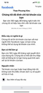 Dấu hiệu khi Facebook bị khóa 282 180 ngày lồng bản quyền