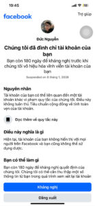 Cách mở khoá Facebook vi phạm tiêu chuẩn cộng đồng 180 ngày 2026 mới nhất.