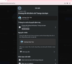 Nhận thông báo vi phạm liên quan đến danh tính hoặc mạo danh.