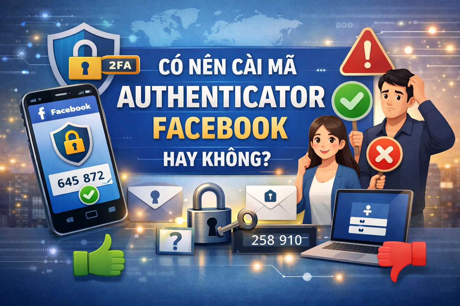 Có nên cài mã Authenticator Facebook hay không?