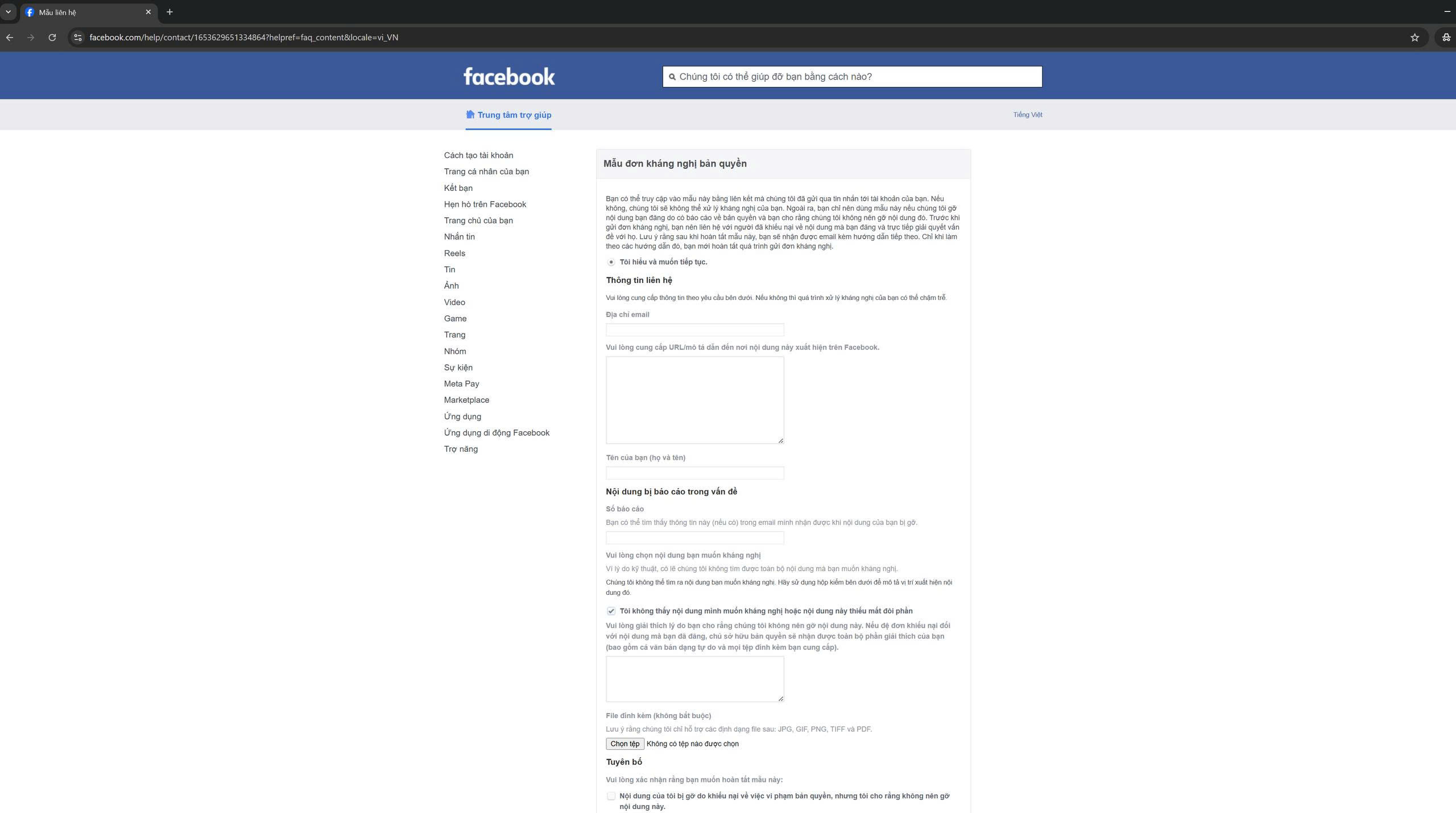 Link 864 kháng nghị Facebook bị khoá 282 180 ngày lồng bản quyền.