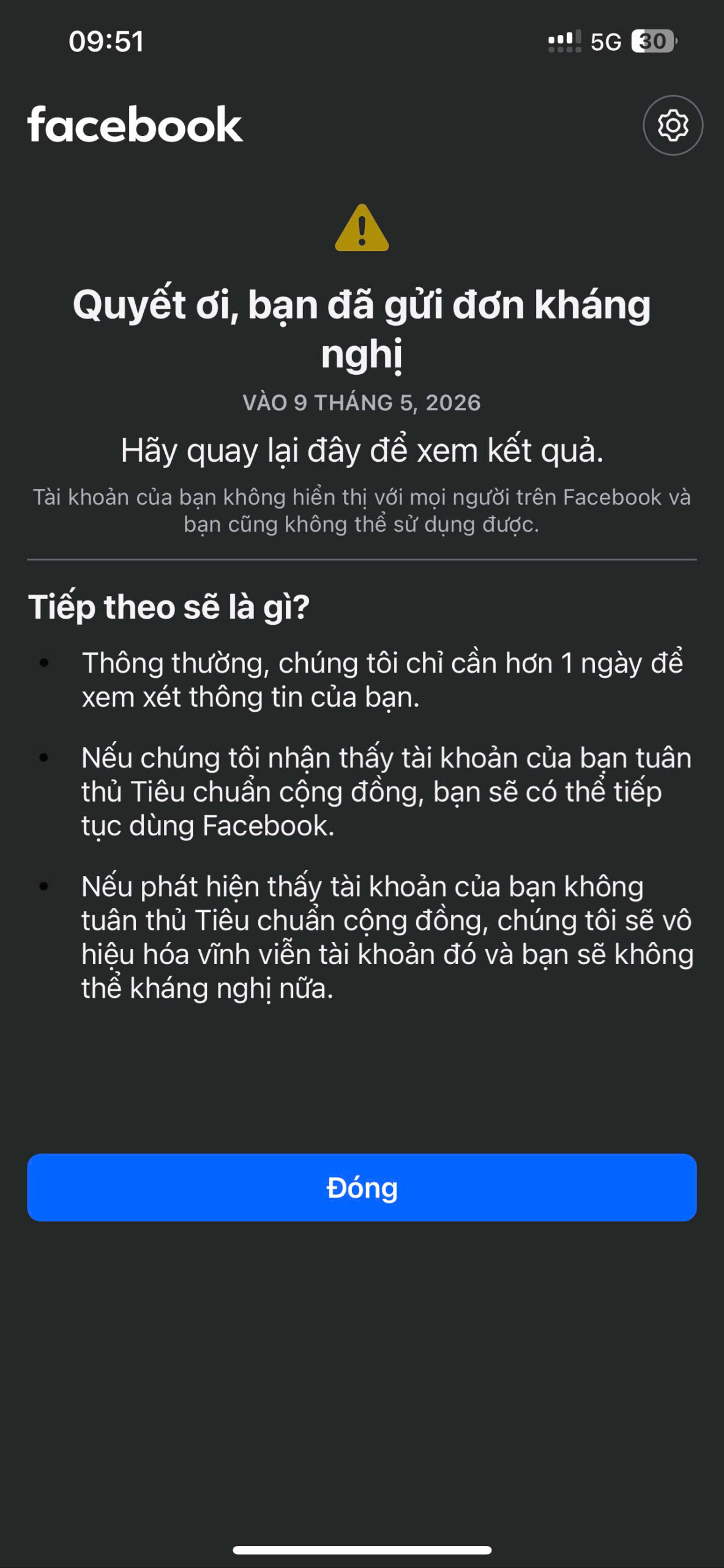 Facebook bị Ckeckpoint 180 ngày là gì?