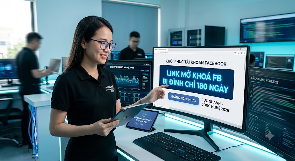 Link mở khoá tài khoản Facebook bị đình chỉ 180 ngày 2026 cực nhanh.
