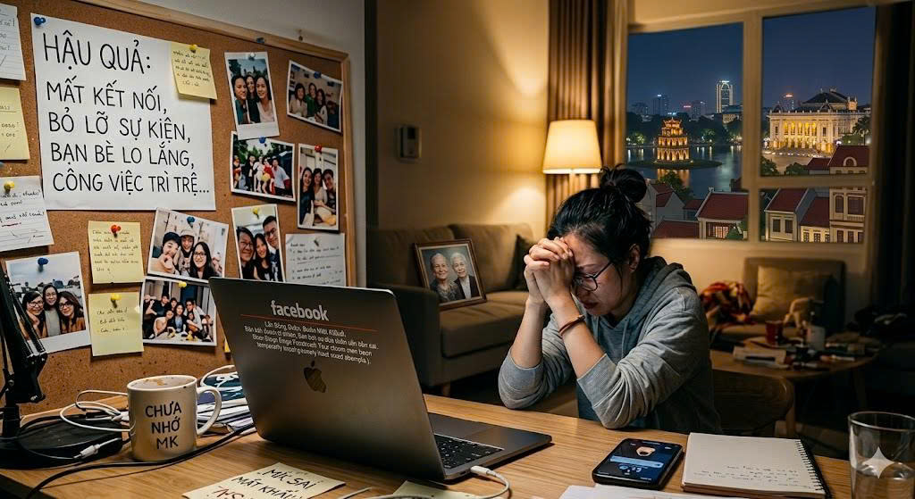 Tác hại khi quên mật khẩu Facebook.