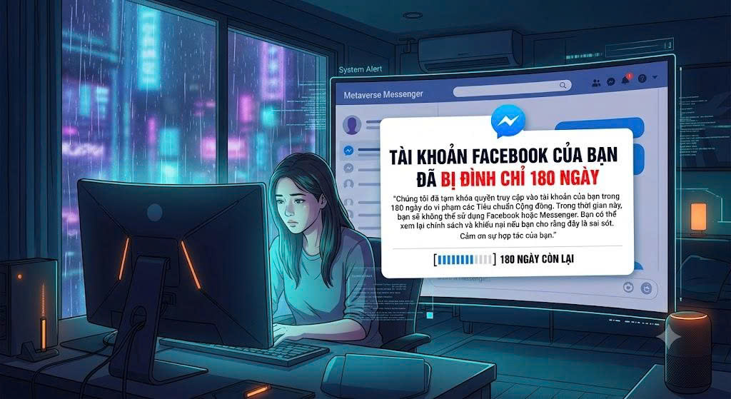 Facebook bị đình chỉ 180 ngày là gì?